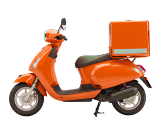 Two wheeler delivery vehicle